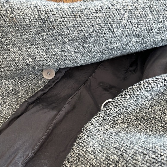 Babaton Wool Silk Blend Wrap Tie Closure Atelier Coat - Picture 7 of 7